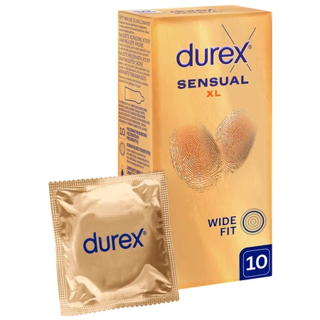 Durex Sensual XL, preservativos superfinos, 10 unidades