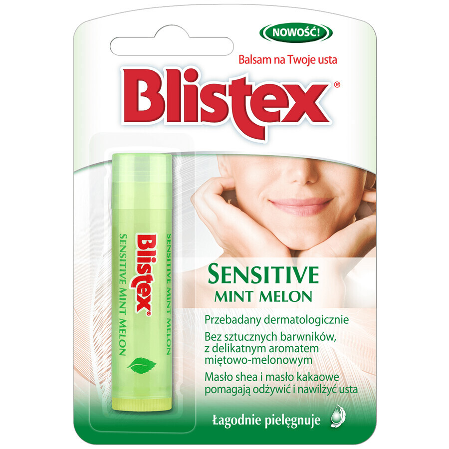 Blistex Sensitive lippenbalsem munt meloen, 4,25 g
