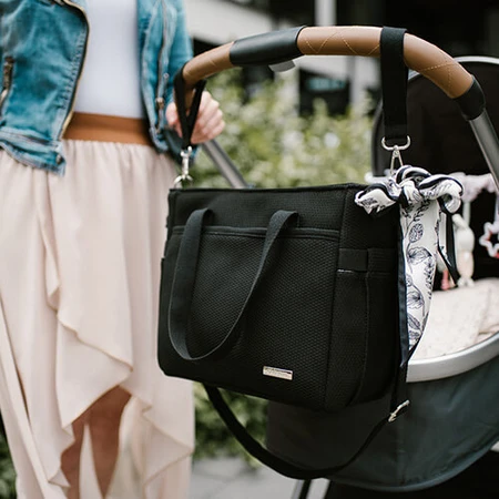 BabyOno, bolso para cochecito, Carmen, negro