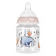 NUK First Choice+, biber&#243;n con tetina de silicona M, Donkey, rosa, 0-6 meses, 150 ml