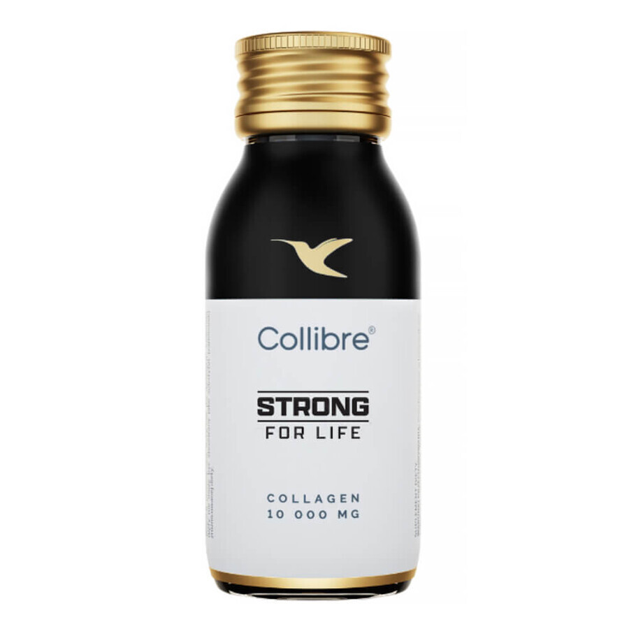 Collibre Strong For Life Shot, collagen 10000 mg, peach-flavored, 60 ml x 15 pcs Damaged packaging