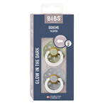 Bibs Boheme Night Glow, teat, rubber, round, glow in the dark, size 2, Sage & Cloud, from 6 months, 2 pieces Bibs Boheme Night Glow, teat, rubber, round, glow in the dark, size 2, Sage & Cloud, from 6 months, 2 pieces