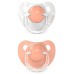 Suavinex Dreams, anatomical dummy, silicone, peach, 6-18 months, 2 pieces Suavinex Dreams, anatomical dummy, silicone, peach, 6-18 months, 2 pieces