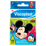Viscoplast pleisters voor baby's, Mickey Mouse en vriendjes, 10 stuks
