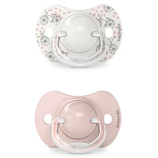 Suavinex Un paseo por el parque SX Pro, chupete fisiológico, silicona, rosa, 0-6 meses, 2 piezas