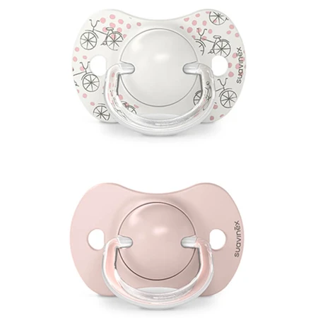 Suavinex Un paseo por el parque SX Pro, chupete fisiológico, silicona, rosa, 0-6 meses, 2 piezas