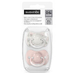 Suavinex Un paseo por el parque SX Pro, chupete fisiológico, silicona, rosa, 0-6 meses, 2 piezas