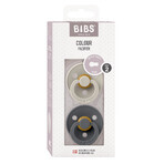 Slabbetjes Kleur, fopspeen, rubber, rond, maat 2, Zand & Ijzer, vanaf 6 maanden, 2 stuks Slabbetjes Kleur, fopspeen, rubber, rond, maat 2, Zand & Ijzer, vanaf 6 maanden, 2 stuks
