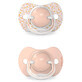 Suavinex Dreams SX Pro, physiologischer Schnuller, Silikon, Pfirsich, 6-18 Monate, 2 St&#252;ck