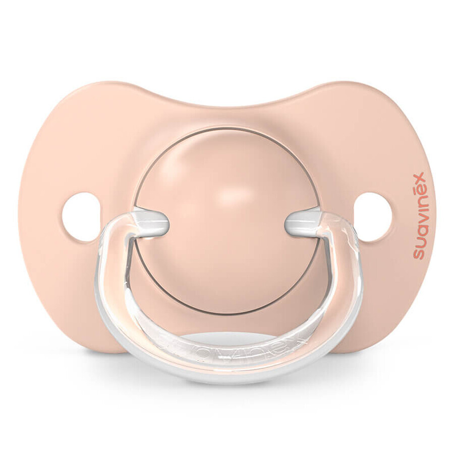 Suavinex Dreams SX Pro, physiologischer Schnuller, Silikon, Pfirsich, 6-18 Monate, 2 Stück