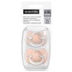Suavinex Dreams SX Pro, physiologischer Schnuller, Silikon, Pfirsich, 6-18 Monate, 2 Stück Suavinex Dreams SX Pro, physiologischer Schnuller, Silikon, Pfirsich, 6-18 Monate, 2 Stück