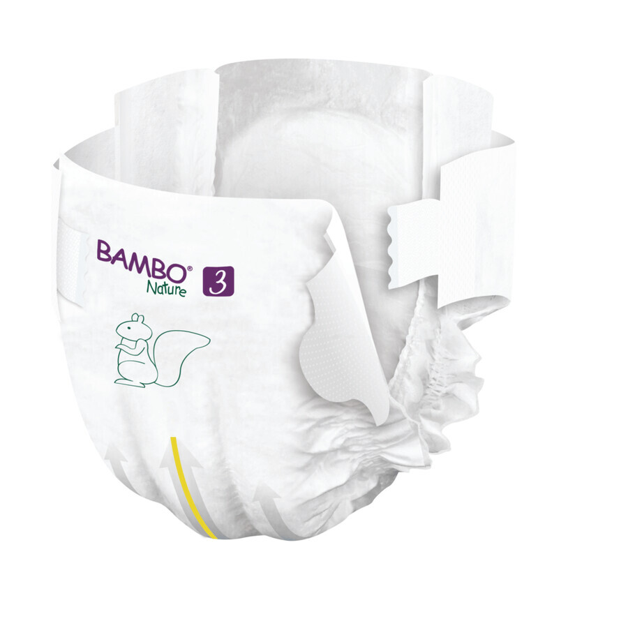 Bambo Nature, Wegwerfwindeln, Größe 3, Midi, 4-8 kg, 28 Stück