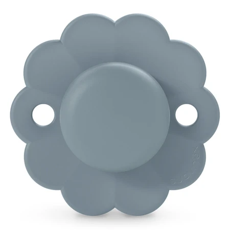 Suavinex Wonder SX Pro, chupete fisiológico, silicona, gris, azul marino, 6-18 meses, 2 piezas