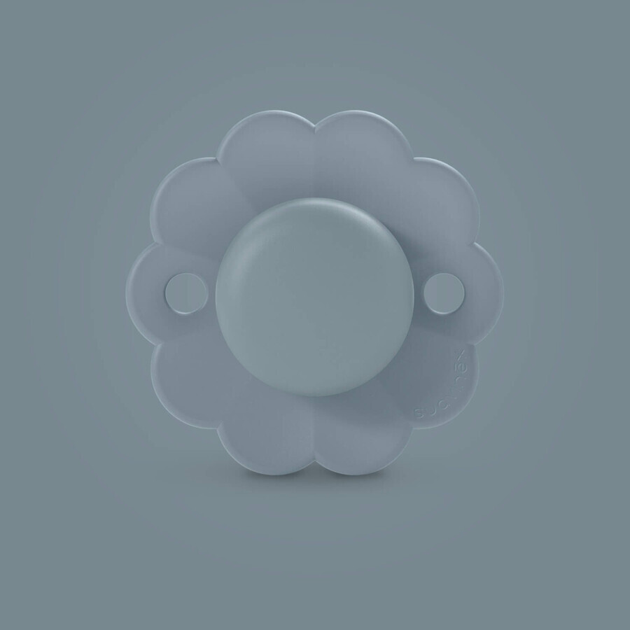Suavinex Wonder SX Pro, ciuccio fisiologico, in silicone, grigio, navy, 6-18 mesi, 2 pezzi