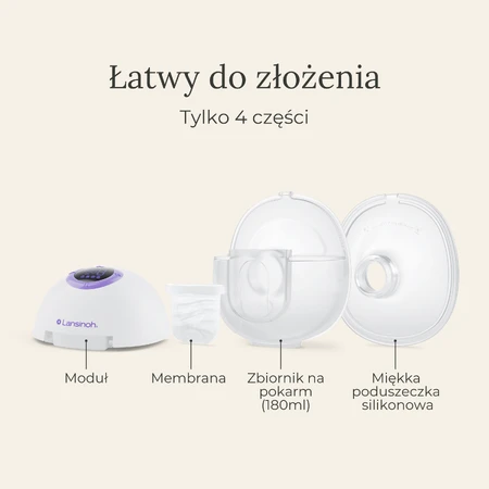 Lansinoh Electric breast pump, hands-free, simple, cordless