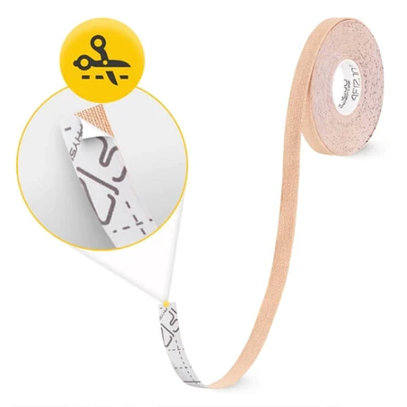 4Fizjo, kinesiotaping tape, beige, 1 cm x 5 m