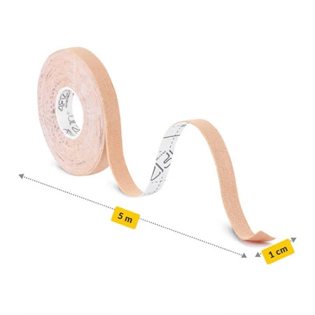 4Fizjo, kinesiotaping tape, beige, 1 cm x 5 m
