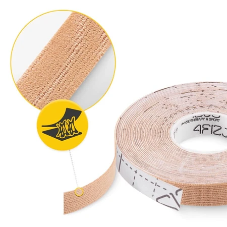 4Fizjo, kinesiotaping tape, beige, 1 cm x 5 m