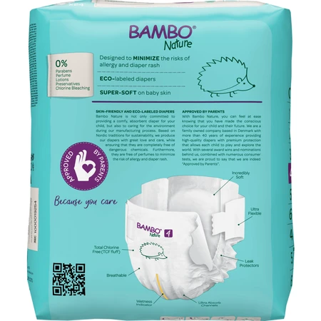Bambo Nature, couches jetables, taille 4, Maxi, 7-14 kg, 24 pcs