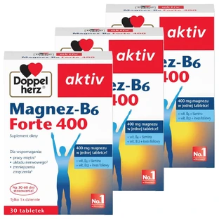 Doppelherz aktiv Magnesium-B6 Forte 400, 3 x 30 Tabletten