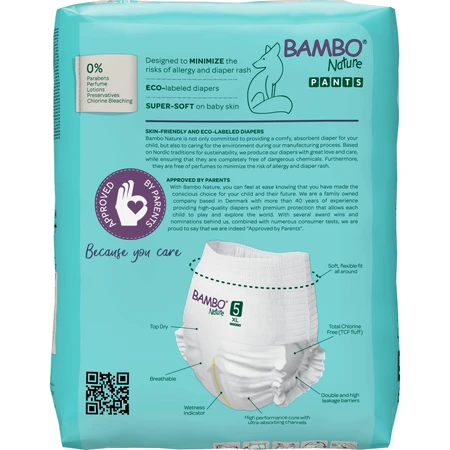 Bambo Nature, couches, taille 5, 11-17 kg, 19 pcs