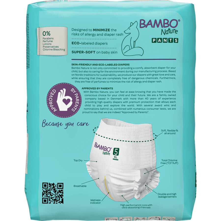 Bambo Nature, pañales, talla 5, 11-17 kg, 19 unidades