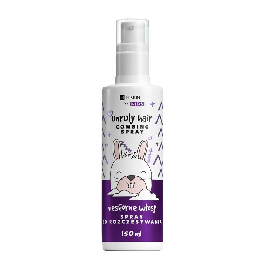 Hiskin Kids Unruly Hair Cowash, ontwarrende spray, weerbarstig haar, 150 ml