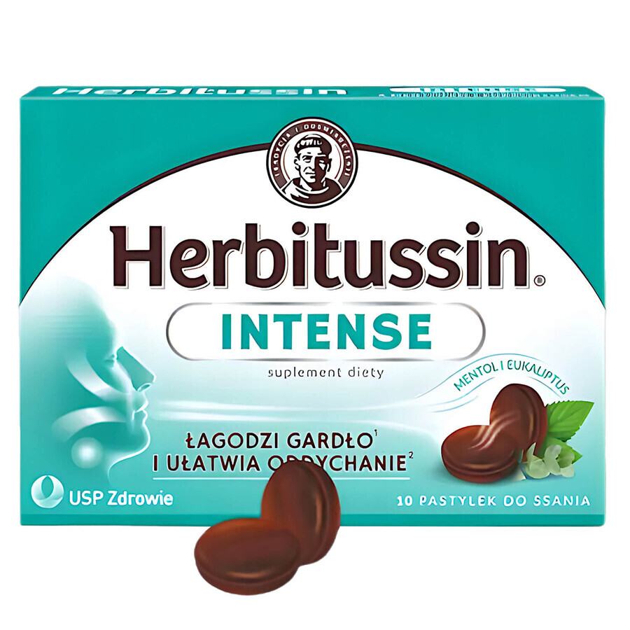 Herbitussin Intense, 10 comprimidos