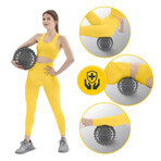 4Fizjo, revalidatiebal met spikes, 20 cm, zwart, 1 st