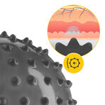 4Fizjo, revalidatiebal met spikes, 20 cm, zwart, 1 st 4Fizjo, revalidatiebal met spikes, 20 cm, zwart, 1 st