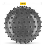 4Fizjo, revalidatiebal met spikes, 20 cm, zwart, 1 st 4Fizjo, revalidatiebal met spikes, 20 cm, zwart, 1 st