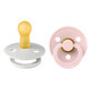 Bibs Colour, pacifier, rubber, round, size 2, Haze &amp; Blossom, from 6 months, 2 pieces