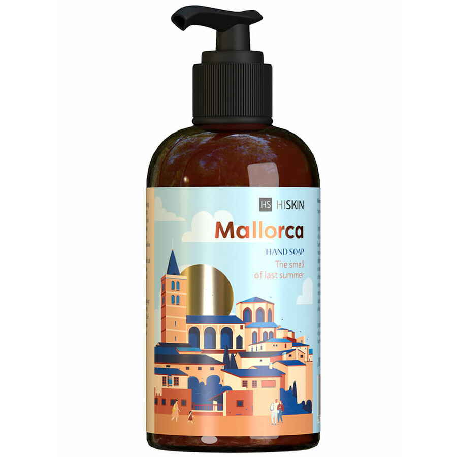 Hiskin Bon Voyage, sapone liquido per le mani, Mallorca, 250 ml