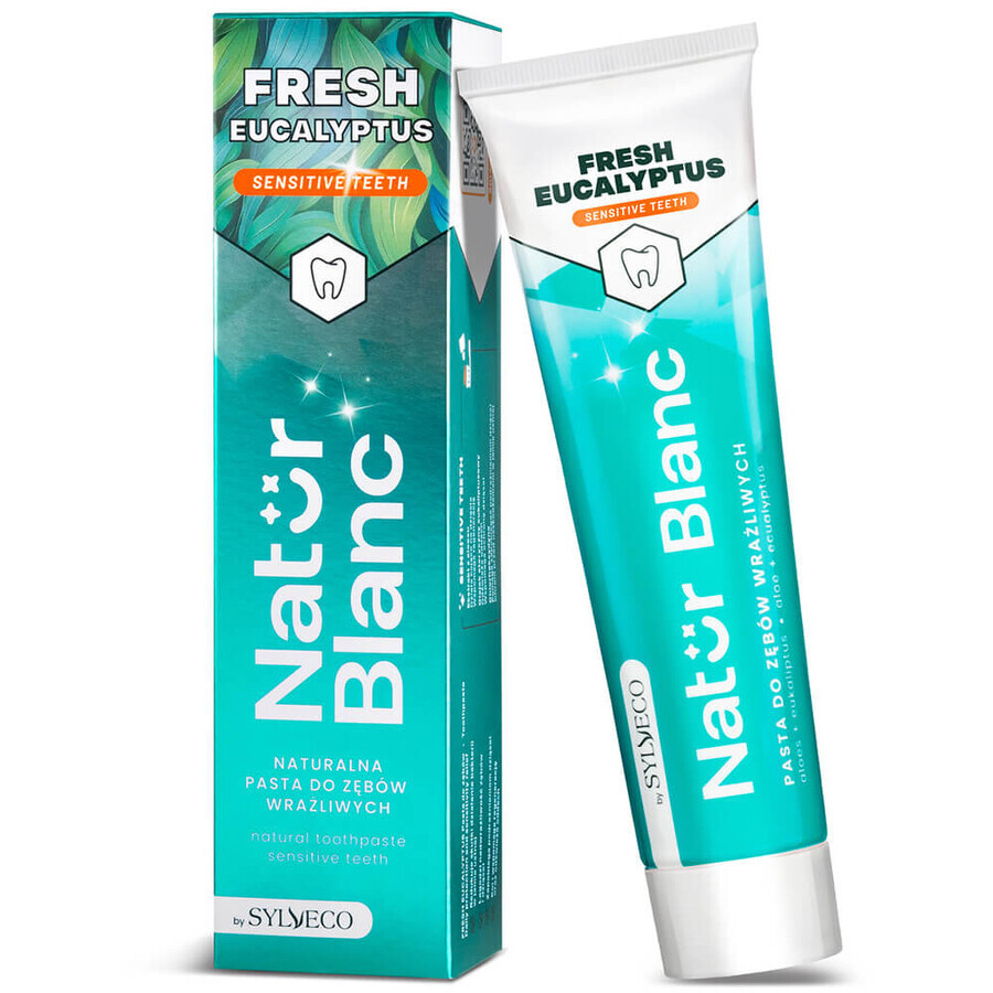 Sylveco Natur Blanc toothpaste for sensitive teeth, Fresh Eucalyptus, 100 g