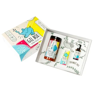 Set Sio Gilu, sal de baño 560 g + aceite facial y corporal 30 ml + aceite de aromaterapia 15 ml