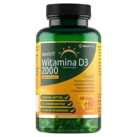 XeniVit Vitamin D3 2000, 240 Weichkapseln
