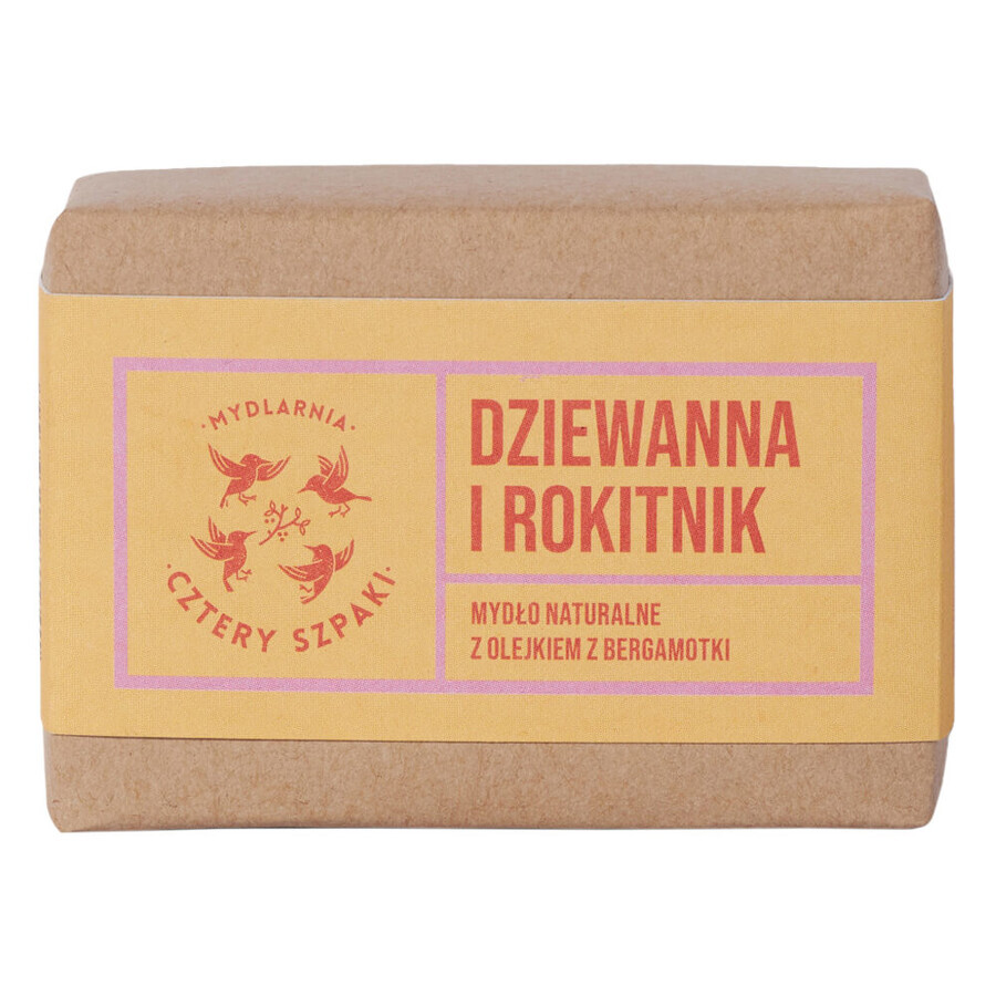 Cztery Szpaki, savon en barre, molène et argousier, 110 g