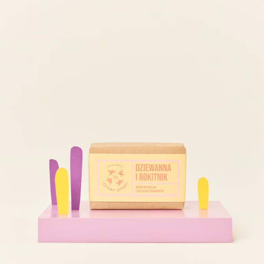 Cztery Szpaki, savon en barre, molène et argousier, 110 g