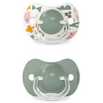 Suavinex A walk in the park SX Pro, fysiologische fopspeen, silicone, olijf, vanaf 18 maanden, 2 stuks Suavinex A walk in the park SX Pro, fysiologische fopspeen, silicone, olijf, vanaf 18 maanden, 2 stuks