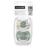 Suavinex A walk in the park SX Pro, fysiologische fopspeen, silicone, olijf, vanaf 18 maanden, 2 stuks Suavinex A walk in the park SX Pro, fysiologische fopspeen, silicone, olijf, vanaf 18 maanden, 2 stuks