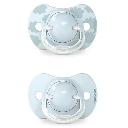 Suavinex Dreams SX Pro, tétine physiologique, silicone, bleu, 0-6 mois, 2 pièces
