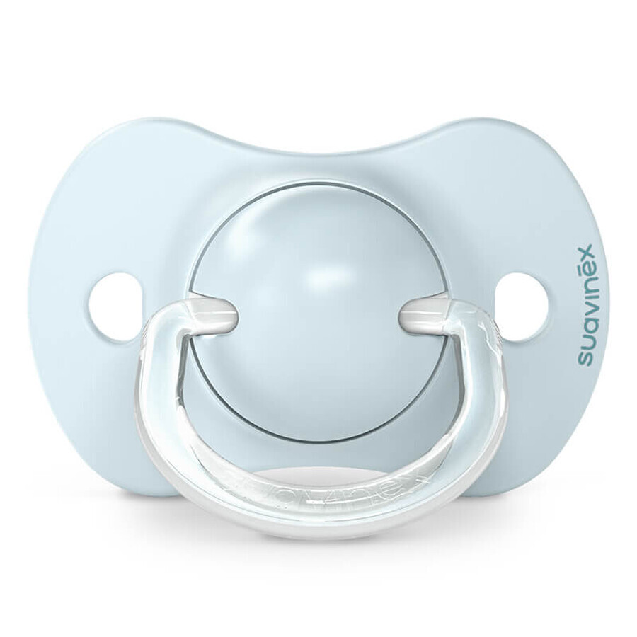 Suavinex Dreams SX Pro, ciuccio fisiologico, silicone, blu, 0-6 mesi, 2 pezzi