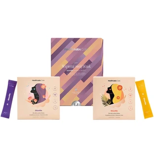 Health Labs GlowMe kit, frambozensmaak, 30 sachets + ananas-mango smaak, 30 sachets