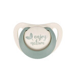 NUK For Nature, pacifier, latex, anatomical, green, 6-18 months, 2 pieces