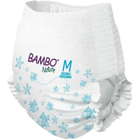 Bambo Nature Pants Swim, pañales de natación, talla M, 12+ kg, 12 unidades