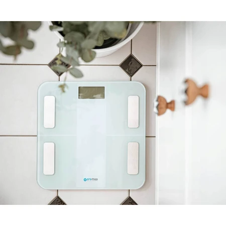 Oromed Oro Waage Bluetooth, elektronischer analytischer Abgleich, weiß