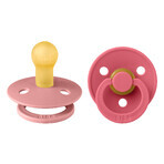Lätzchen Farbe, Schnuller, Gummi, rund, Größe 1, Dusty Pink & Coral, ab Geburt, 2 Stück Lätzchen Farbe, Schnuller, Gummi, rund, Größe 1, Dusty Pink & Coral, ab Geburt, 2 Stück