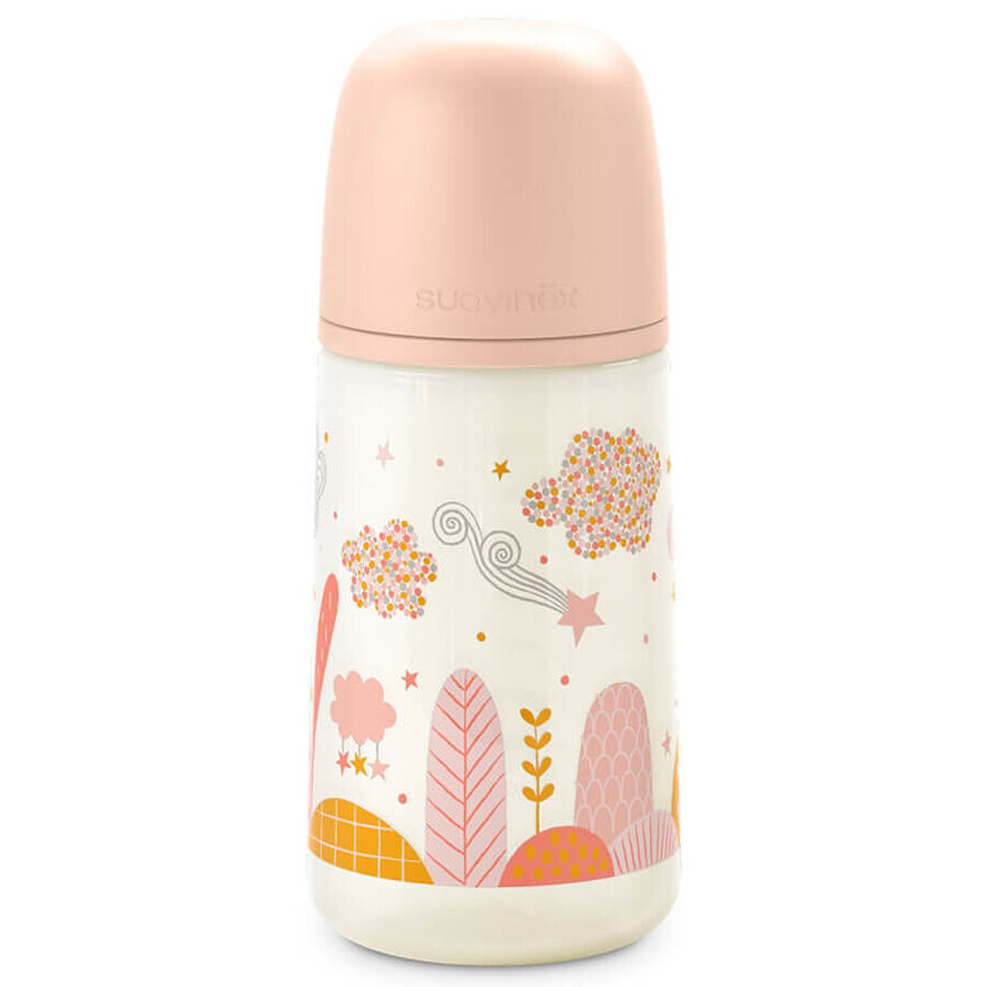 Suavinex Dreams, SX Pro flacon à débit moyen, pêche, 270 ml
