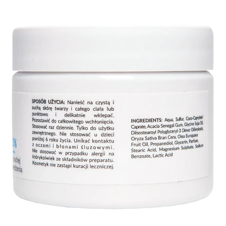 CxScabies Sulfur Cream 15% face and body care cream for dry and sensitive skin, 87 ml, Aperla