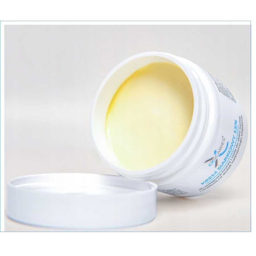 CxScabies Sulfur Cream 15% face and body care cream for dry and sensitive skin, 87 ml, Aperla